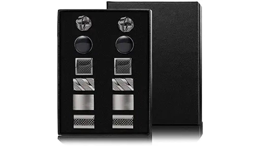 fibo steel wedding cufflinks