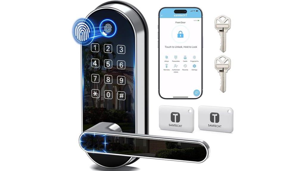 fingerprint keypad smart lock