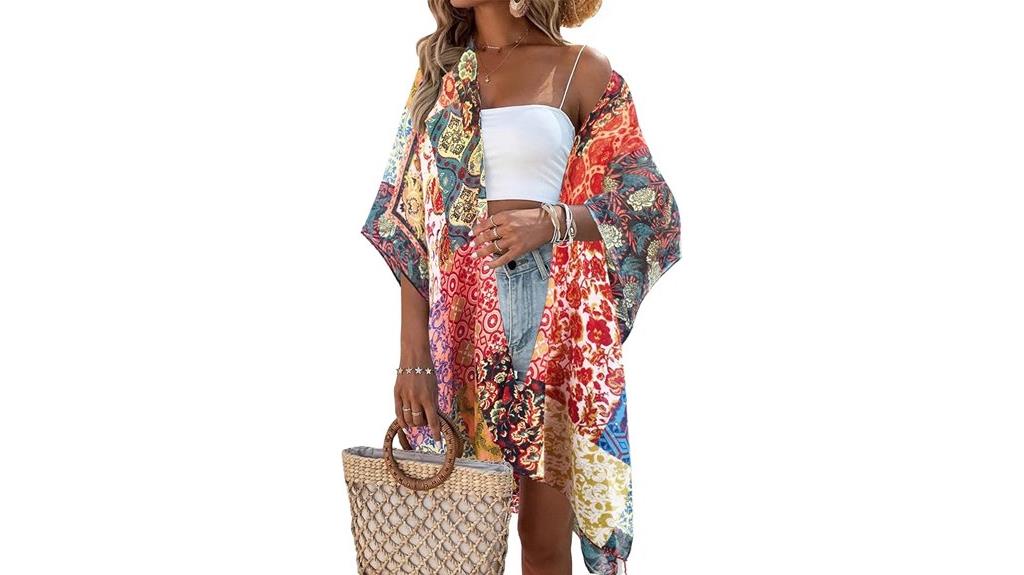 floral kimono swimsuit cover