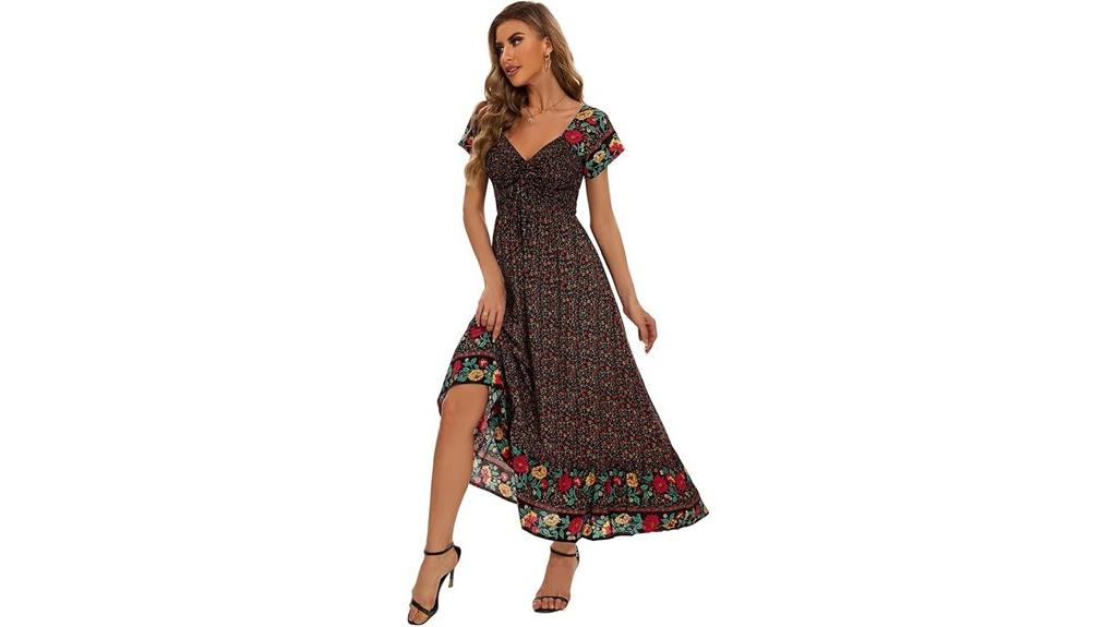 floral summer maxi dress