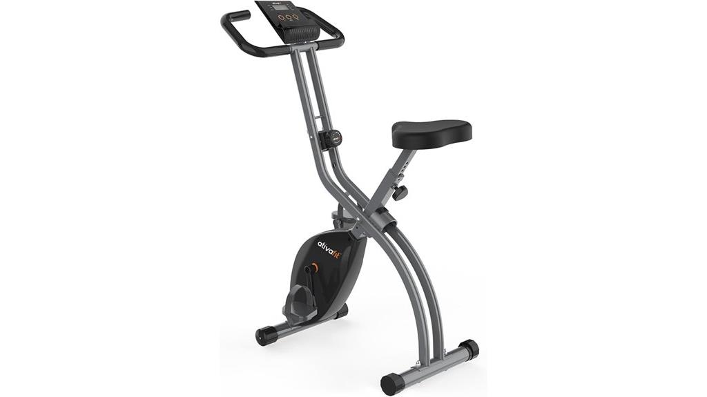 foldable exercise bike with bands
