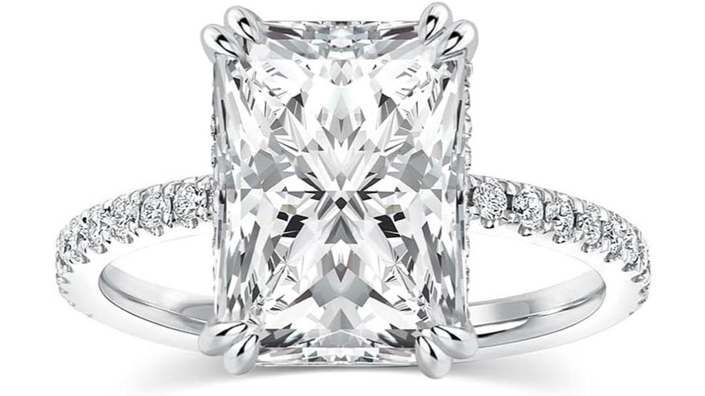 four and a half carat moissanite
