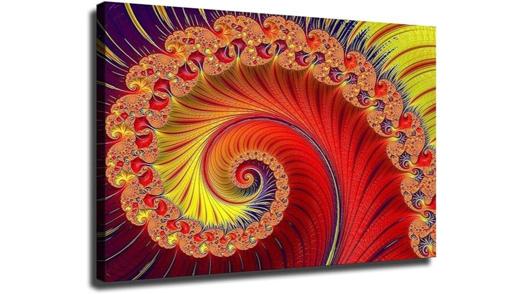 fractal flower canvas print