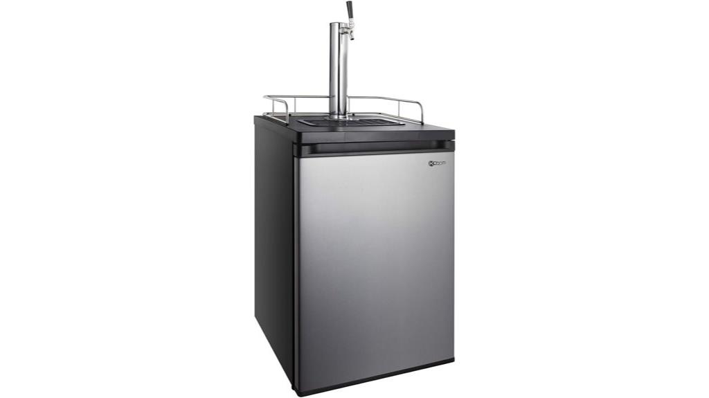 full size kegerator with faucet
