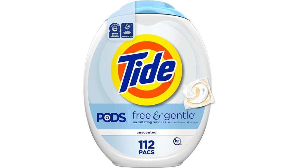 gentle laundry detergent pacs