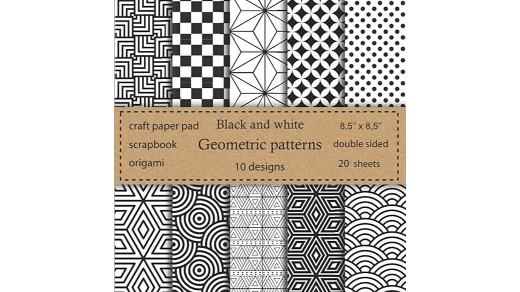 geometric scrapbook paper pack