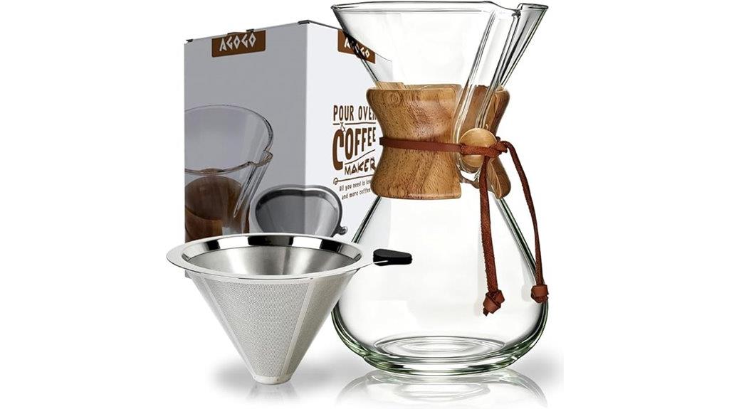 glass 8 cup coffee maker