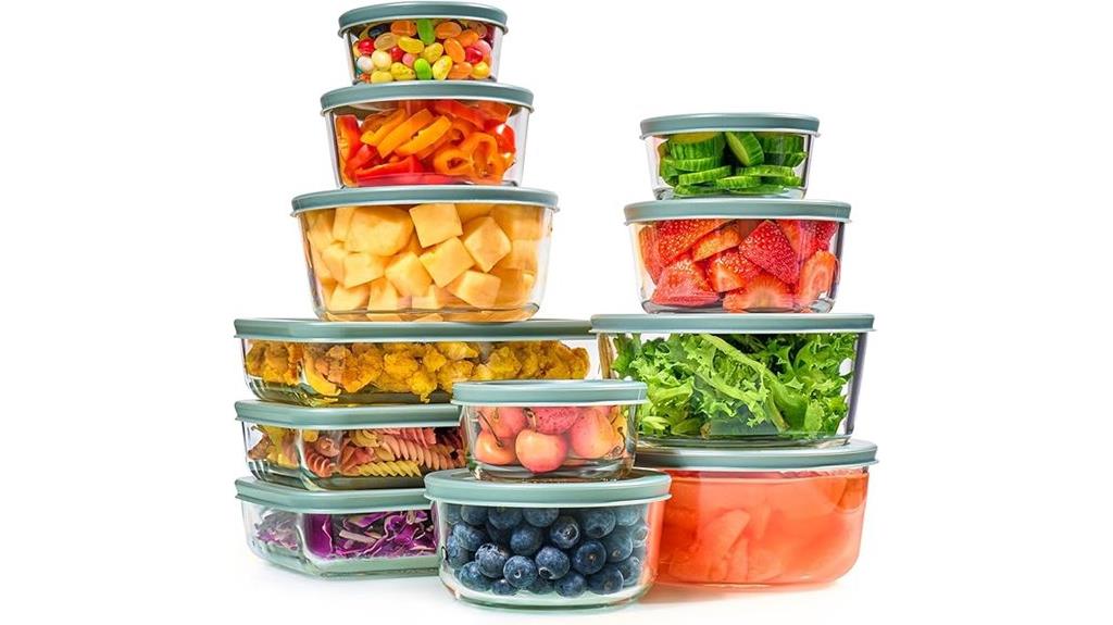 glass food storage set