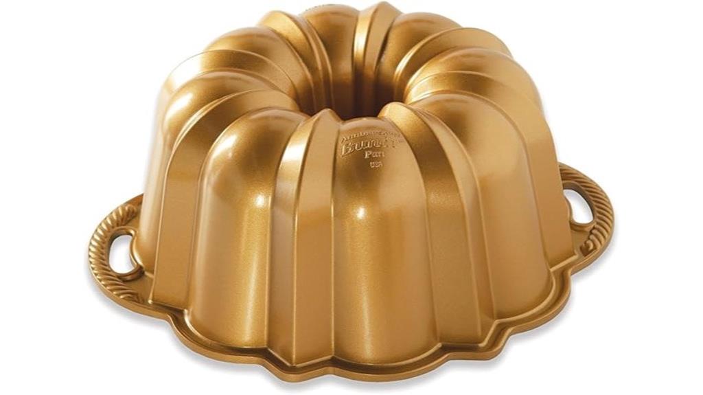 gold anniversary bundt pan
