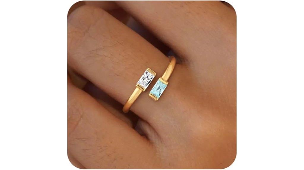 gold birthstone ring