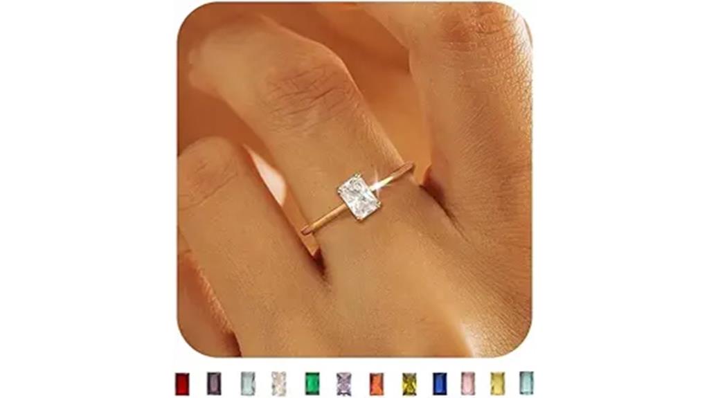 gold birthstone ring