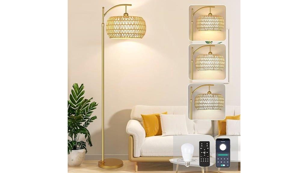 gold lamp with adjustable colors