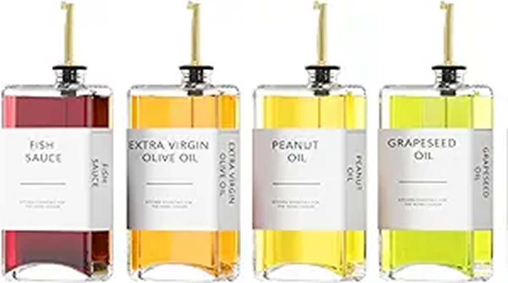 gold leak proof oil dispenser