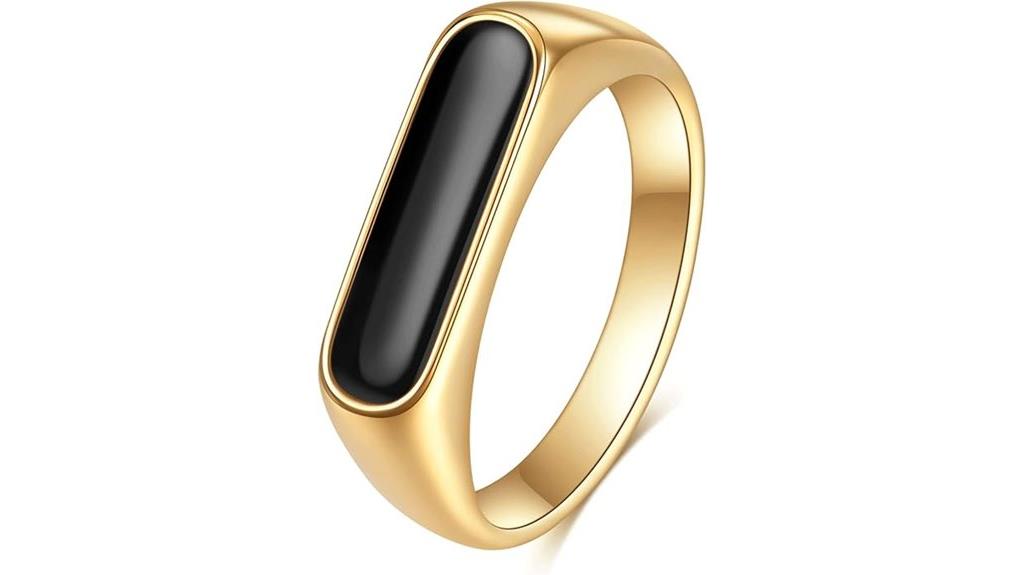 gold plated stainless steel ring