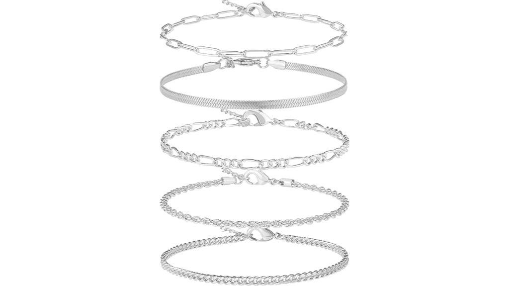 gold silver anklet bracelets