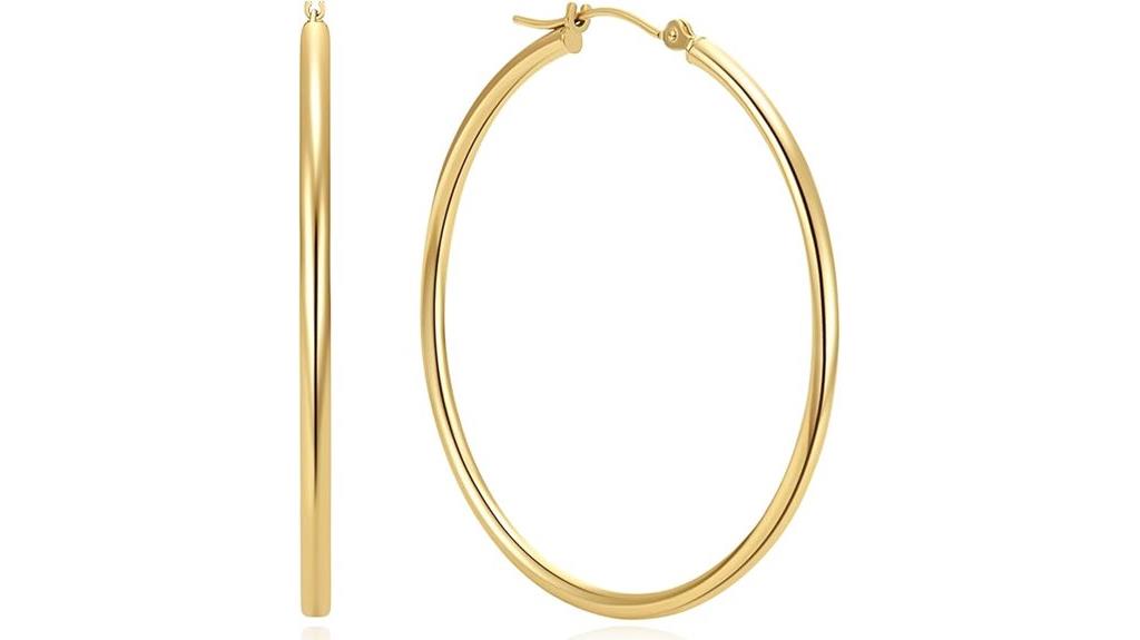 gold women s hoop earrings