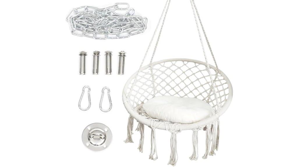 hammock swing with cushions