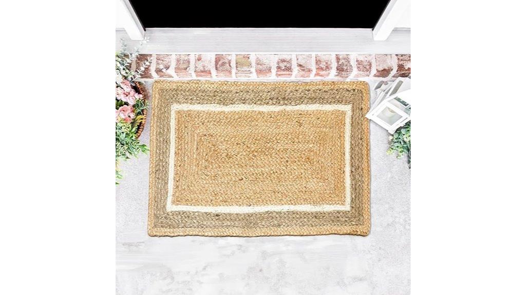 handwoven jute rug