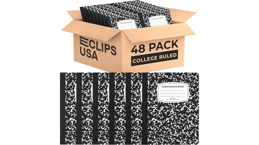 hardcover college ruled notebook