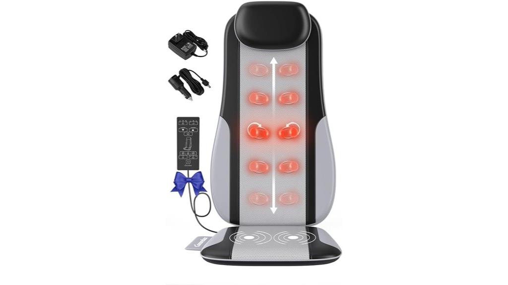 heated shiatsu back massager