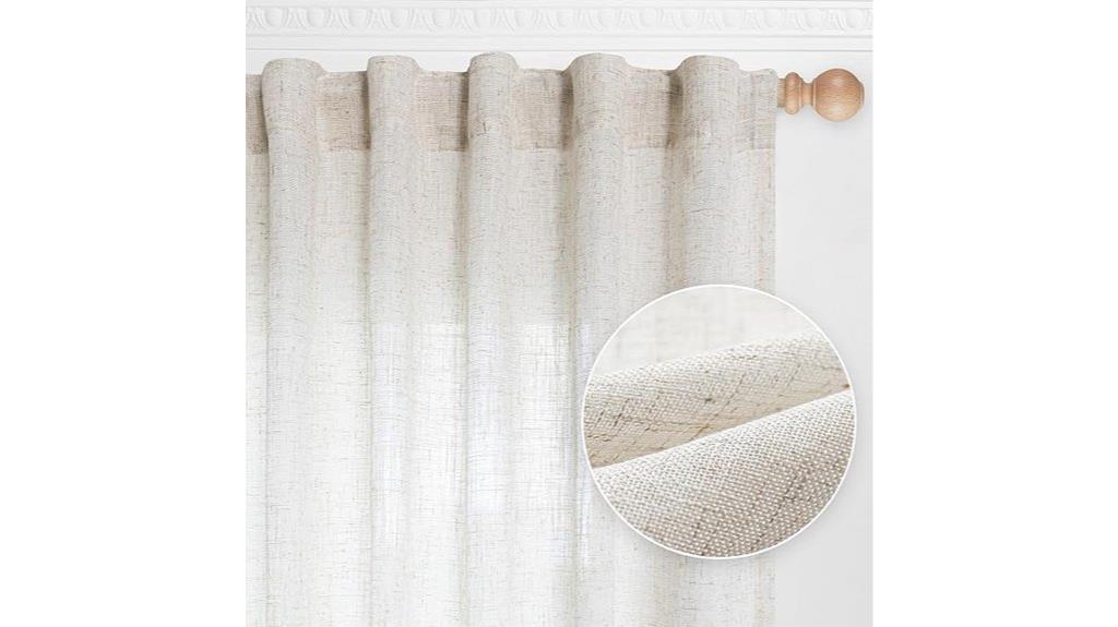home linen curtain set