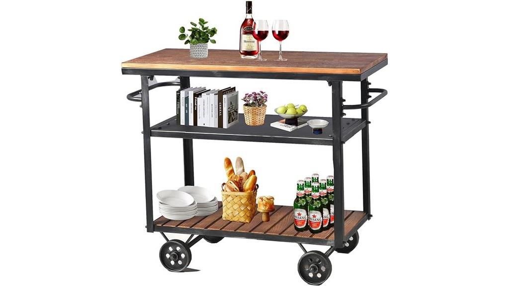 industrial 3 tier cart
