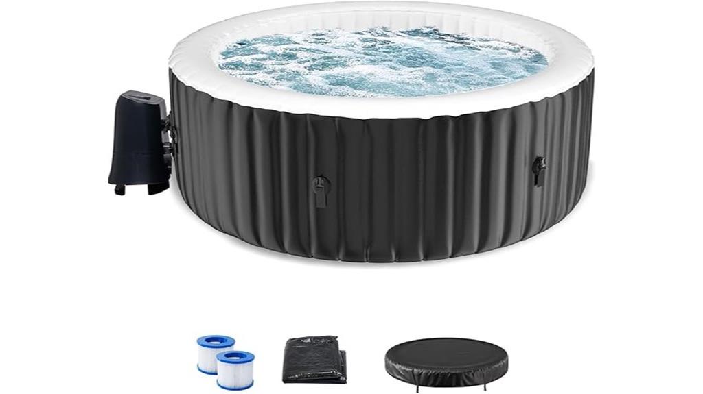 inflatable hot tub for small groups