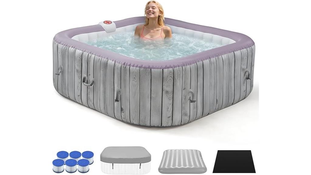 inflatable hot tub
