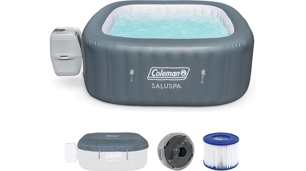 inflatable hot tub with airjets