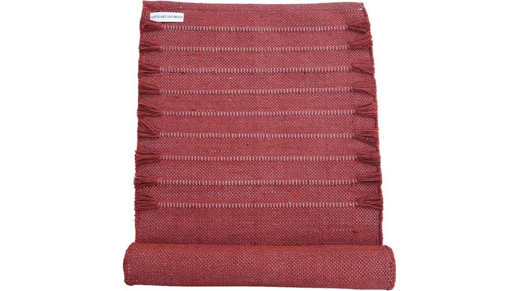 jaipur cotton yoga rug