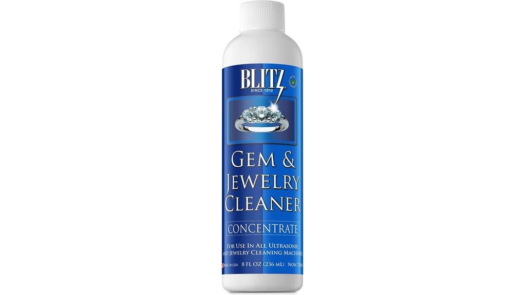 jewelry cleaner liquid bottle
