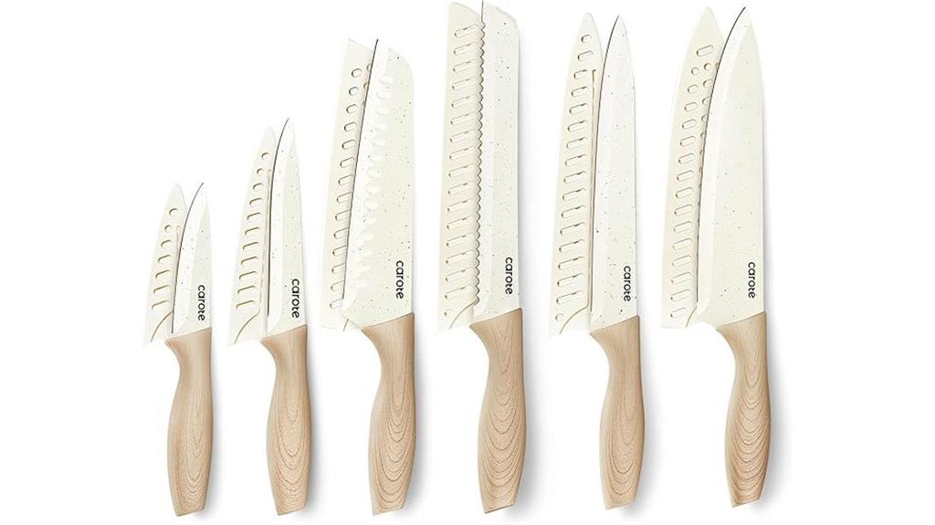 knife set with guards