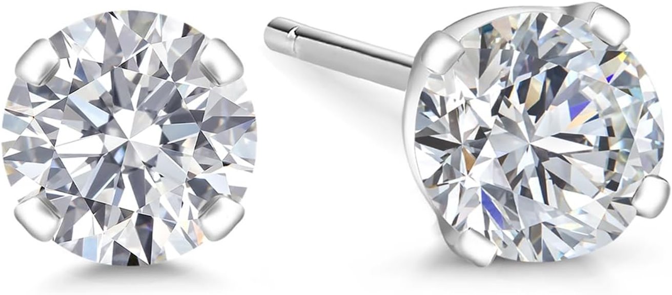 lab grown diamond earrings