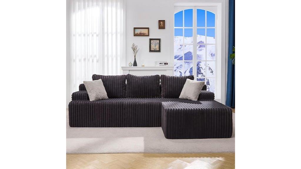 large 96 inch sectional sofa