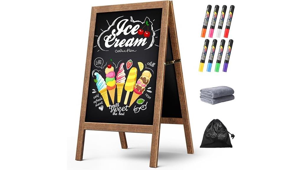 large double sided blackboard