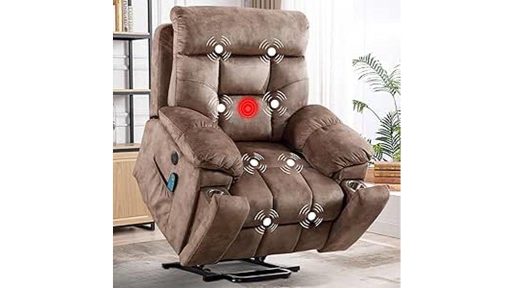 large motorized recliner with massage