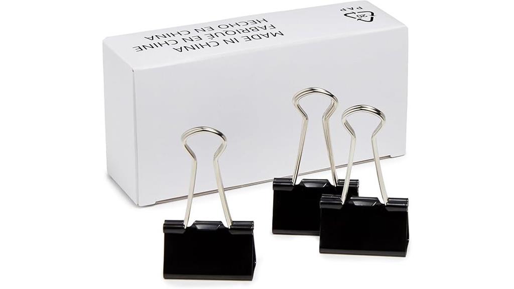 large pack of binder clips