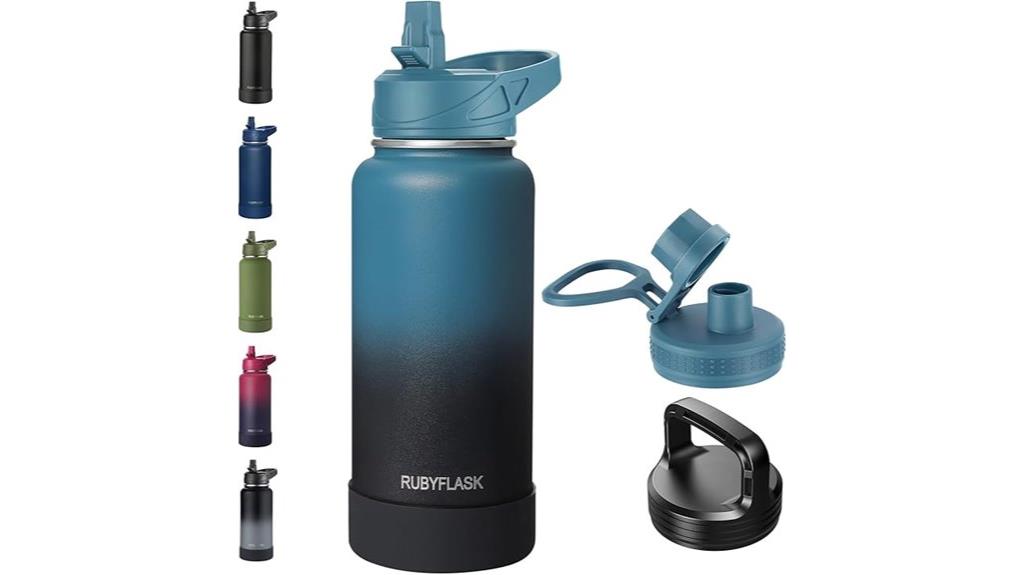 large stainless steel flask