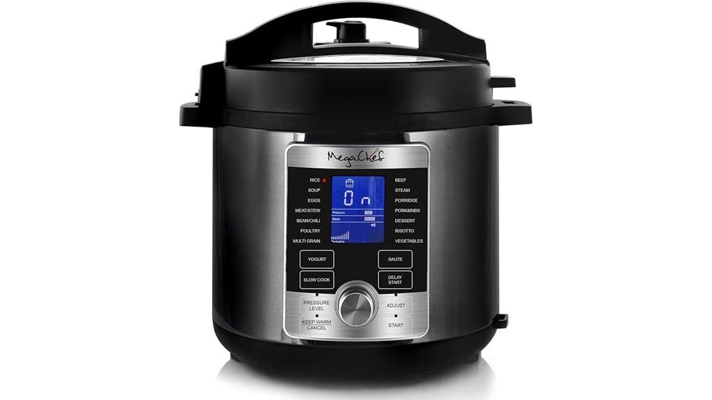 large stainless steel pressure cooker