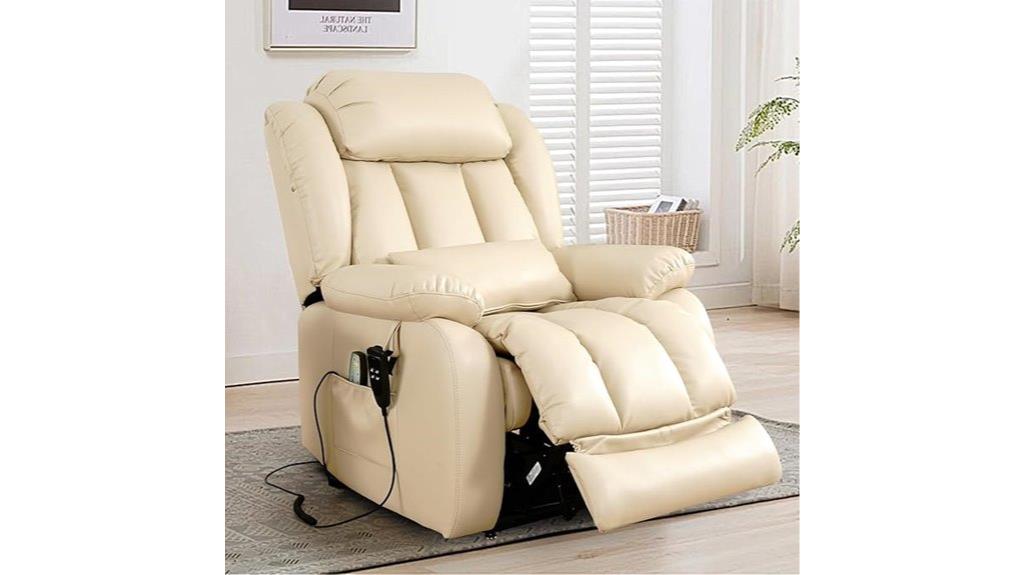 leather recliner with heat