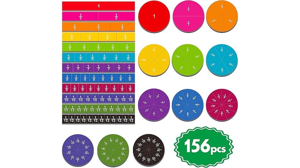 magnetic fraction tiles set