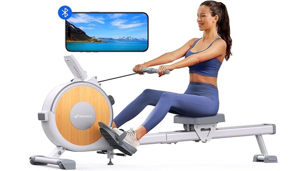 magnetic resistance rowing machine