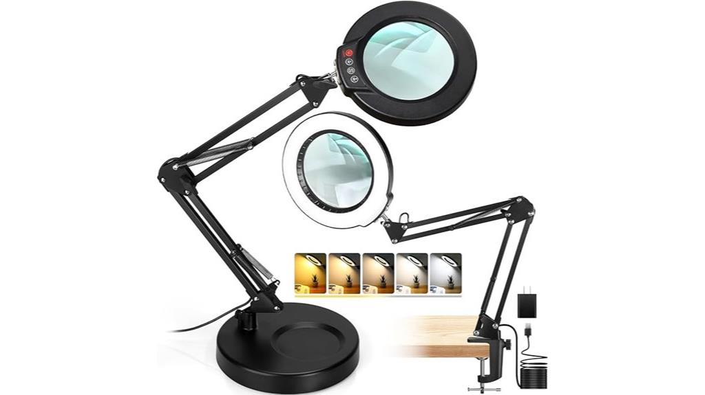 magnifying glass with stand