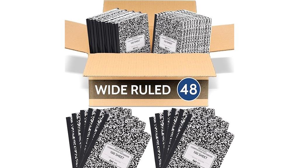 marble hardcover notebook pack