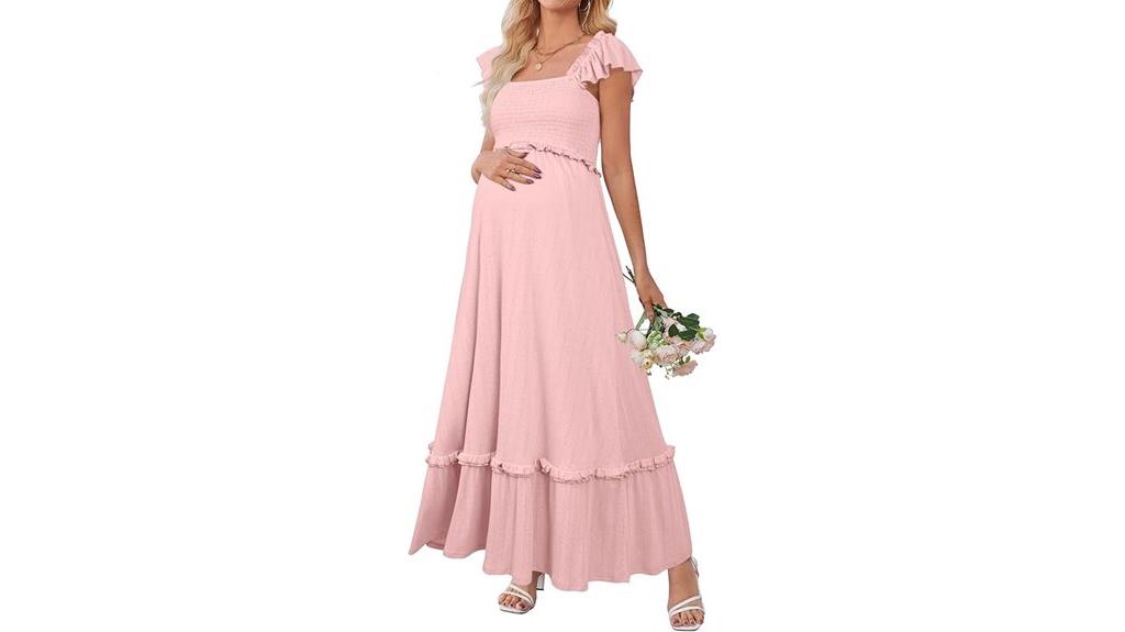 maternity summer maxi dress