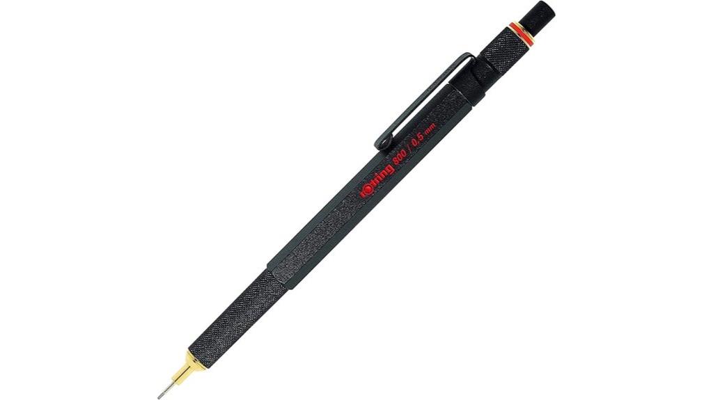 metal retractable mechanical pencil