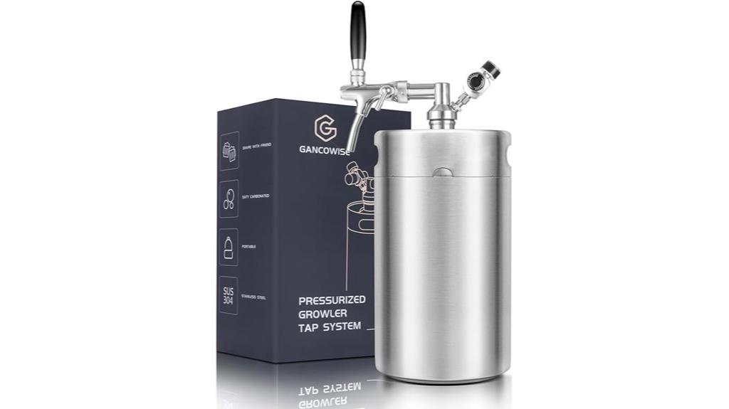 mini keg growler system