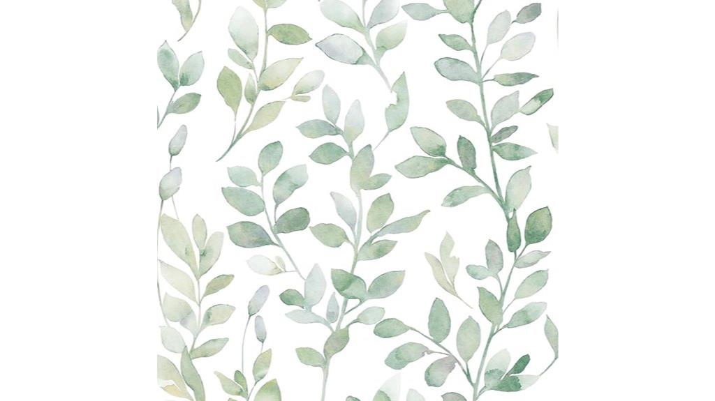 modern leaf bedroom wallpaper