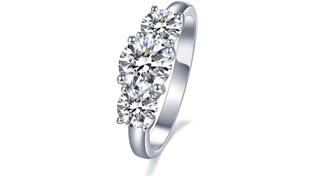 moissanite women s wedding band