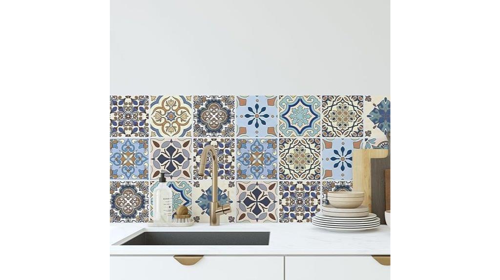 moroccan tile vinyl decals
